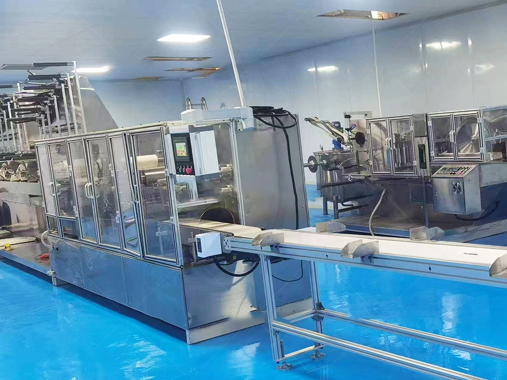 Cheap Price Fully Automatic Household Wipes Production Line Single Wet Wipes Making Machine