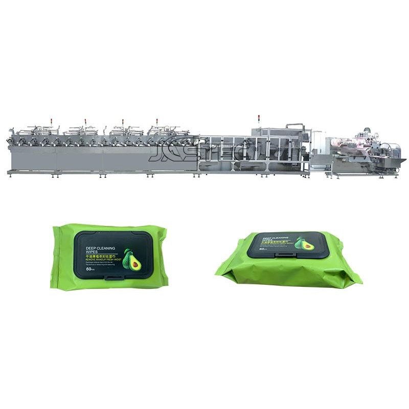 Full Automatic 80-120 Pcs/pack Wet Wipes Making Machine Tissue Wipe Machine