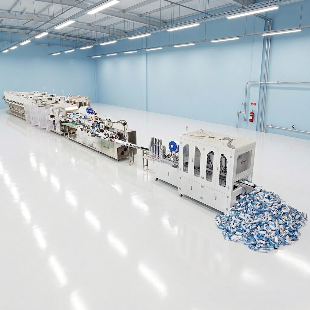 High-Efficiency Fully Automatic Wet Tissue Making Machine CE Certified, Nonwoven Wet Wipes Making Machine