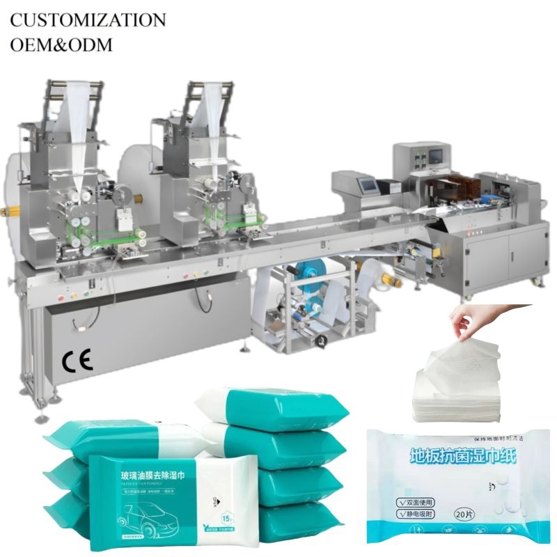 Full Automatic Tissue Manufacturing Equipment High Speed Baby Wet Wipes Production Line CE Certified Wet Wipes Making Machine