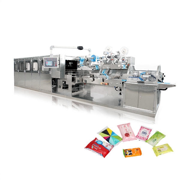 Full Automatic Disposable Cleaning Wipe Making Machine Floor Wet Wipes Folding Cutting Machine