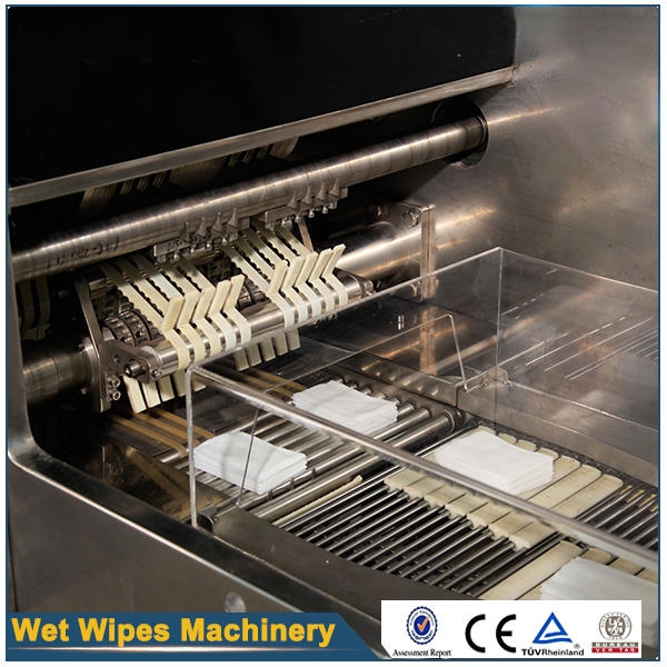 Full Automatic Disposable Cleaning Wipe Making Machine Floor Wet Wipes Folding Cutting Machine